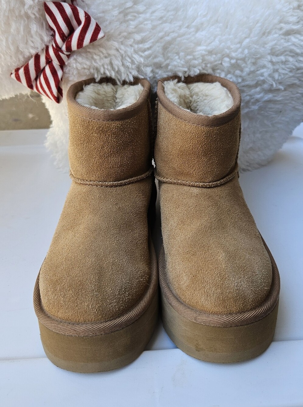 UGG Chestnut Tan Suede Kids Booties
